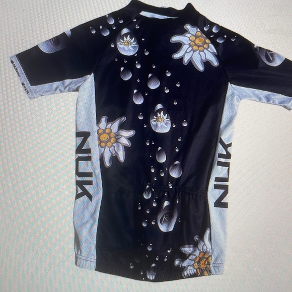 NUCKILY Wonens Cycling Jersey Edelweiss Design. Size L New W/O Tags - Picture 4 of 4